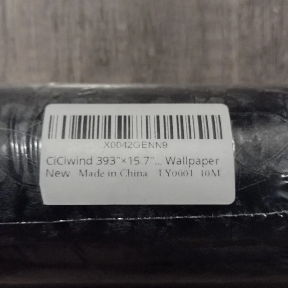 Black Marble Peel & Stick Vinyl – Countertop Cabinet Wrap 10m x 0.5m – New